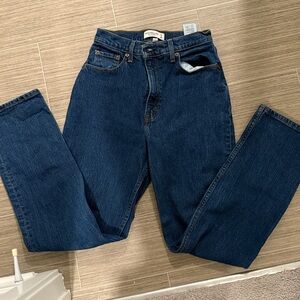 Abercrombie & Fitch curve love the 90s straight Ultra high rise jeans